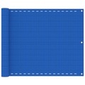 vidaXL Balkon-Sichtschutz Blau 75x500 cm HDPE