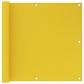 vidaXL Balkon-Sichtschutz Gelb 90x600 cm HDPE