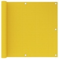 vidaXL Balkon-Sichtschutz Gelb 90x600 cm HDPE