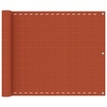 vidaXL Balkon-Sichtschutz Orange 75x300 cm HDPE