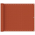 vidaXL Balkon-Sichtschutz Orange 75x400 cm HDPE