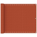 vidaXL, vidaXL Balkon-Sichtschutz Orange 75x500 cm HDPE