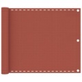 vidaXL Balkon-Sichtschutz Terracotta-Rot 75x400 cm HDPE