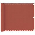 vidaXL Balkon-Sichtschutz Terracotta-Rot 75x400 cm HDPE