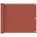 vidaXL Balkon-Sichtschutz Terracotta-Rot 75x500 cm HDPE