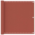 vidaXL Balkon-Sichtschutz Terracotta-Rot 90x400 cm HDPE
