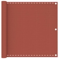 vidaXL Balkon-Sichtschutz Terracotta-Rot 90x500 cm HDPE