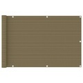 vidaXL Balkon-Sichtschutz Taupe 90x500 cm HDPE
