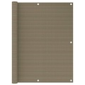 vidaXL Balkon-Sichtschutz Taupe 120x500 cm HDPE