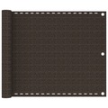 vidaXL Balkon-Sichtschutz Braun 75x300 cm HDPE