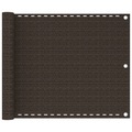 vidaXL Balkon-Sichtschutz Braun 75x500 cm HDPE