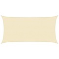 vidaXL Sonnensegel 160 g/m² Creme 2,5x4,5 m HDPE