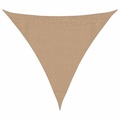 vidaXL Sonnensegel 160 g/m² Taupe 3x3x3 m HDPE