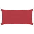 vidaXL Sonnensegel 160 g/m² Rot 2x3,5 m HDPE
