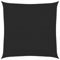 vidaXL Sonnensegel 160 g/m² Schwarz 5x5 m HDPE