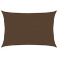 vidaXL Sonnensegel 160 g/m² Braun 4x6 m HDPE