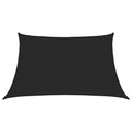 vidaXL Sonnensegel 160 g/m² Schwarz 3/4x2 m HDPE