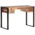 vidaXL Schreibtisch 110x50x76 cm Massivholz mit Palisander-Finish