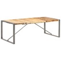 vidaXL Esstisch 220x100x75 cm Raues Mango-Massivholz