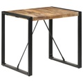 vidaXL Esstisch 80x80x75 cm Raues Mangoholz