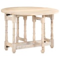 vidaXL Esstisch Rund 110x76 cm Mango Massivholz