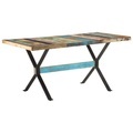 vidaXL Esstisch 160x80x76 cm Altholz Massiv