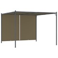vidaXL, vidaXL Gartenpergola mit Ausziehbarem Dach 3x3 m Taupe 180 g/m²