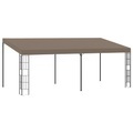vidaXL Wand-Pavillon 6x3 m Taupe Stoff