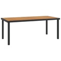vidaXL Gartentisch Braun 190x90x74,5 cm Aluminium und WPC