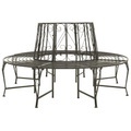 vidaXL Garten-Baumbank 160 cm Stahl