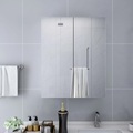vidaXL Bad-Spiegelschrank Weiß 60x15x75 cm MDF