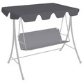 vidaXL Ersatzdach für Hollywoodschaukel Anthrazit 150/130x70/105 cm