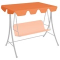 vidaXL Ersatzdach für Hollywoodschaukel Orange 150/130x70/105 cm