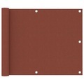 vidaXL Balkon-Sichtschutz Terracotta-Rot 75x300 cm Oxford-Gewebe