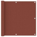 vidaXL Balkon-Sichtschutz Terracotta-Rot 90x300 cm Oxford-Gewebe