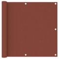 vidaXL Balkon-Sichtschutz Terracotta-Rot 90x500 cm Oxford-Gewebe