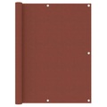 vidaXL Balkon-Sichtschutz Terracotta-Rot 120x500 cm Oxford-Gewebe