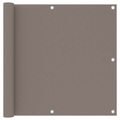 vidaXL Balkon-Sichtschutz Taupe 90x300 cm Oxford-Gewebe
