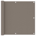 vidaXL Balkon-Sichtschutz Taupe 90x600 cm Oxford-Gewebe