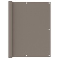 vidaXL Balkon-Sichtschutz Taupe 120x300 cm Oxford-Gewebe