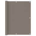 vidaXL Balkon-Sichtschutz Taupe 120x600 cm Oxford-Gewebe