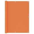 vidaXL Balkon-Sichtschutz Orange 120x400 cm Oxford-Gewebe