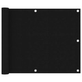 vidaXL Balkon-Sichtschutz Schwarz 75x600 cm Oxford-Gewebe