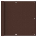 vidaXL Balkon-Sichtschutz Braun 90x300 cm Oxford-Gewebe