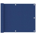 vidaXL Balkon-Sichtschutz Blau 75x400 cm Oxford-Gewebe