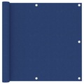 vidaXL Balkon-Sichtschutz Blau 90x400 cm Oxford-Gewebe