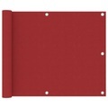 vidaXL Balkon-Sichtschutz Rot 75x500 cm Oxford-Gewebe