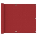 vidaXL Balkon-Sichtschutz Rot 75x500 cm Oxford-Gewebe