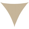 vidaXL Sonnensegel Oxford-Gewebe Dreieckig 3x3x3 m Beige