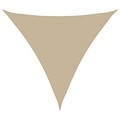 vidaXL Sonnensegel Oxford-Gewebe Dreieckig 4x4x4 m Beige
